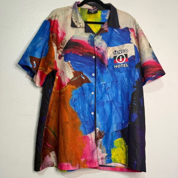 Tango Hotel Men's Multicolor Shorts & Shirt Set. Sz XL. - Picture 7 of 13